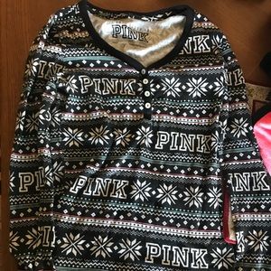 VICTORIA SECRET PINK PAJAMA TOP